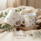 Floral Bird Mug – 11oz Sublimation Ceramic Mug, Cute Nature Coffee Cup