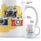 Light Shadow Moment Mug – 11oz Sublimation Ceramic Mug, Camera Lover Coffee Cup