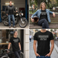 Two Wheels One Love T-Shirt – Biker Motorcycle Graphic Unisex Tee