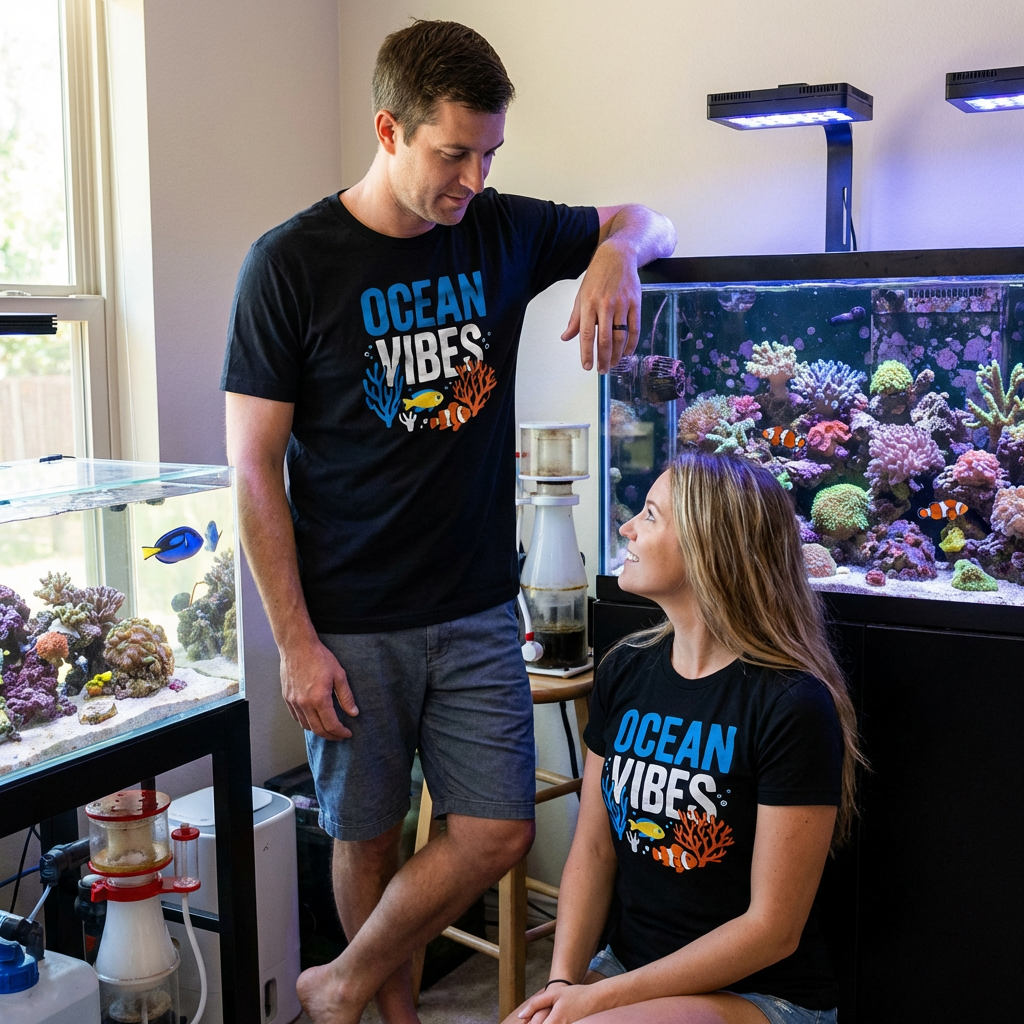 Ocean Vibes T-Shirt – Coral Reef Fish Graphic Unisex Tee, Summer Beach Ocean Lover Shirt