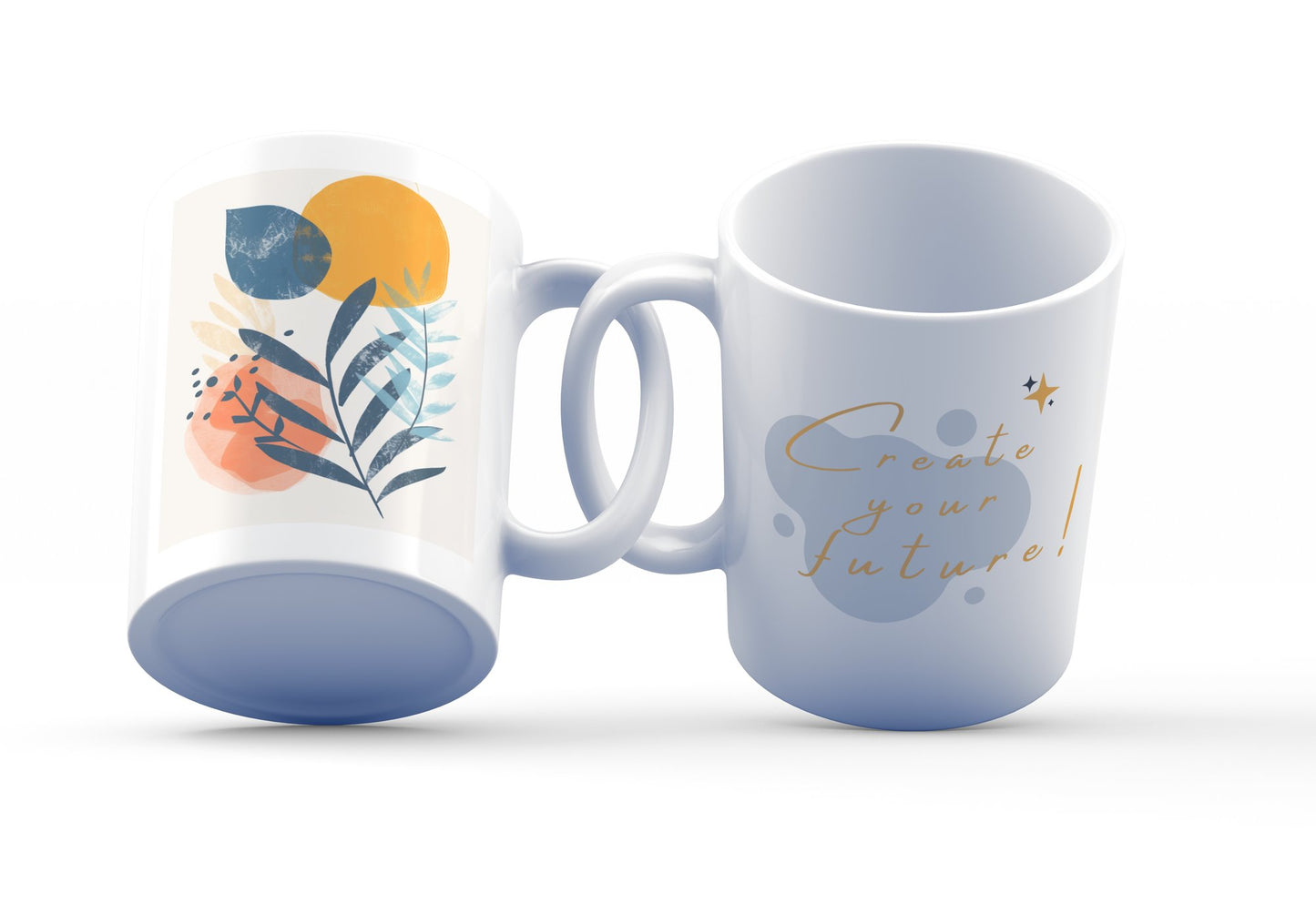 Create Your Future Mug – 11oz Sublimation Ceramic Mug, Abstract Art Coffee Cup
