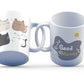 Cute Cat Good Morning Mug 11oz – Minimalist Ceramic Coffee Mug, Sublimation Cat Lover Cup