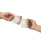 Abstract Botanical Mug – 11oz Sublimation Ceramic Mug, Minimal Leaf Coffee Cup