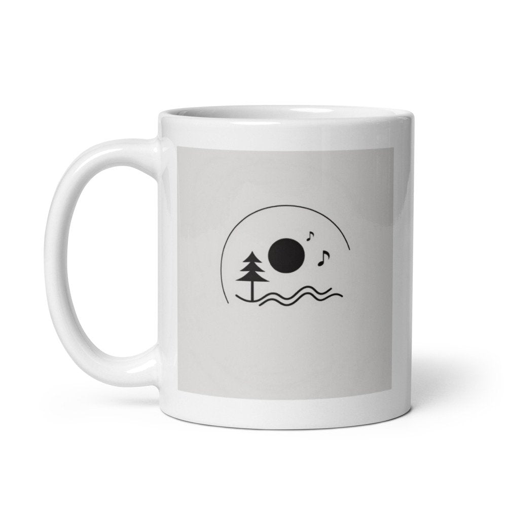 Nature Lover Mug – 11oz Sublimation Ceramic Mug, Minimal Nature Coffee Cup