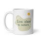 Live Close to Nature Mug – 11oz Sublimation Ceramic Mug, Nature Inspired Coffee Cup