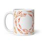 Abstract Botanical Mug – 11oz Sublimation Ceramic Mug, Minimal Leaf Coffee Cup