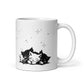 Dream Meow Mug – 11oz Sublimation Ceramic Mug, Cute Sleeping Cat Coffee Cup